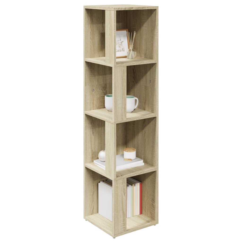 vidaXL Eckregal Sonoma-Eiche 33x33x132 cm Holzwerkstoff
