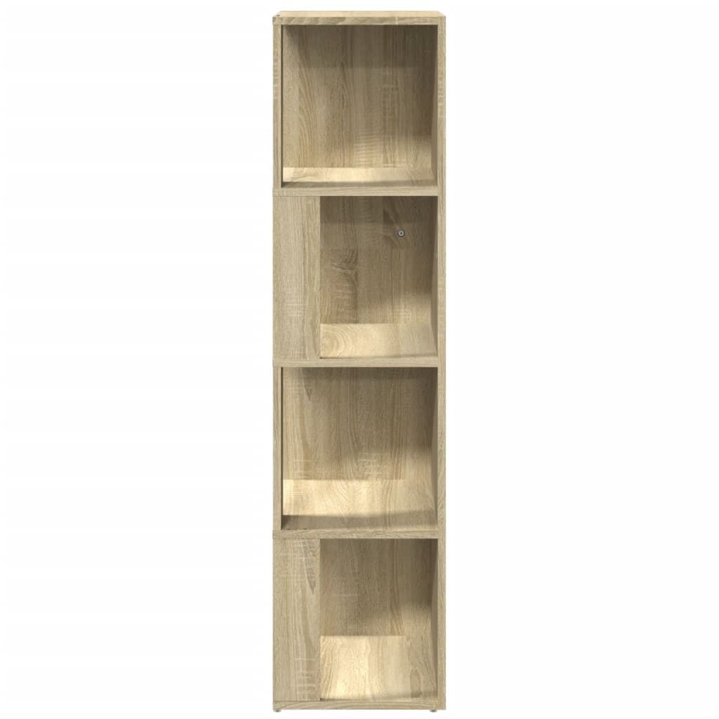 vidaXL Eckregal Sonoma-Eiche 33x33x132 cm Holzwerkstoff