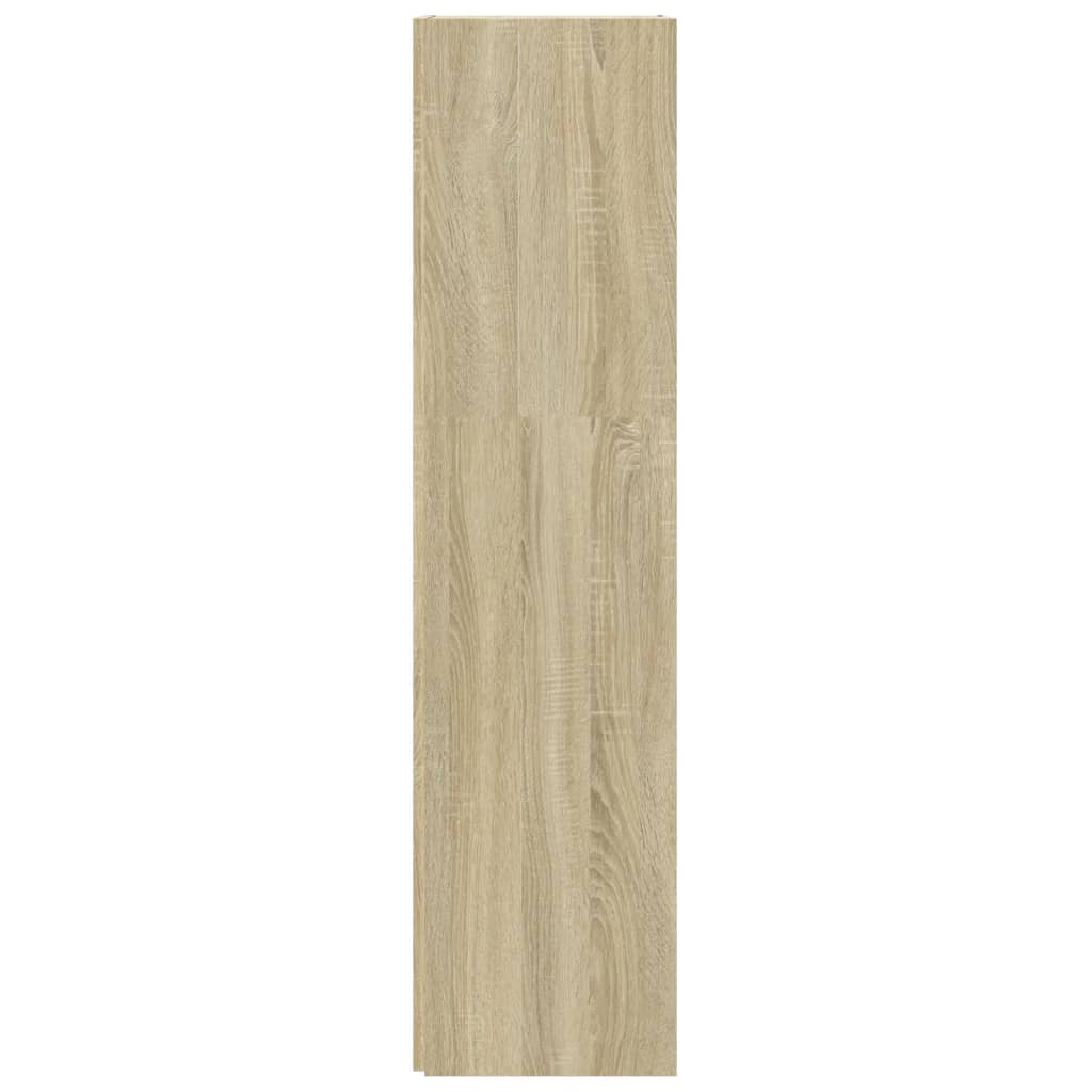vidaXL Eckregal Sonoma-Eiche 33x33x132 cm Holzwerkstoff