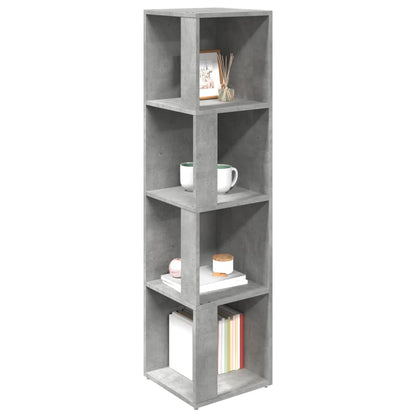 vidaXL Eckregal Betongrau 33x33x132 cm Holzwerkstoff