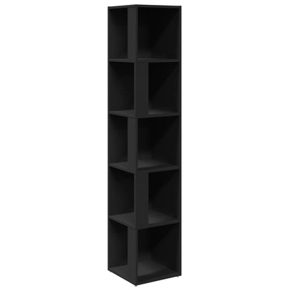 vidaXL Eckregal Schwarz 33x33x164,5 cm Holzwerkstoff