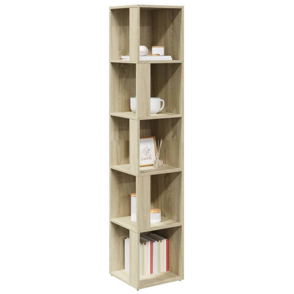 vidaXL Eckregal Sonoma-Eiche 33x33x164,5 cm Holzwerkstoff