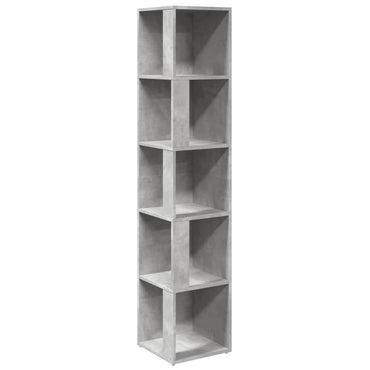 vidaXL Eckregal Betongrau 33x33x164,5 cm Holzwerkstoff