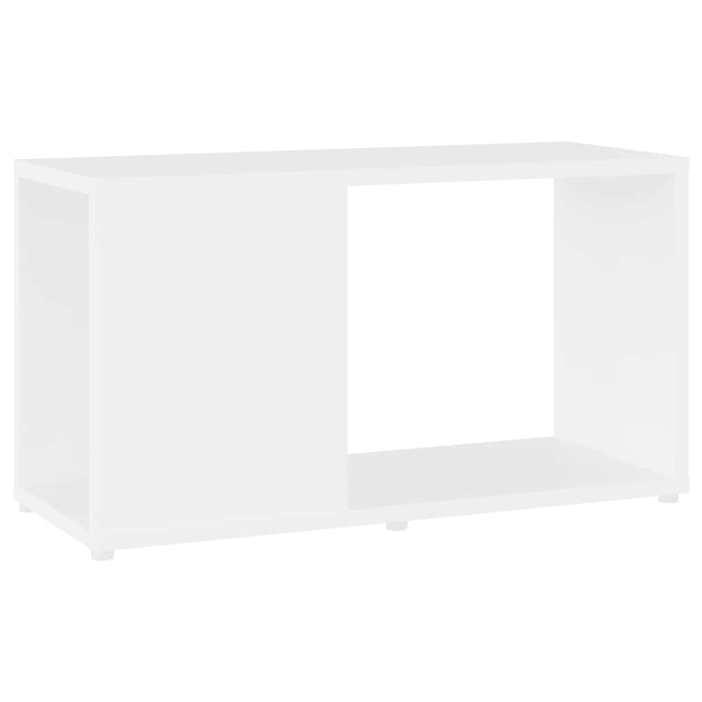 vidaXL Meuble TV blanc 60x24x32 cm Aggloméré