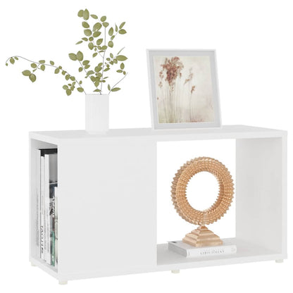 vidaXL Meuble TV blanc 60x24x32 cm Aggloméré