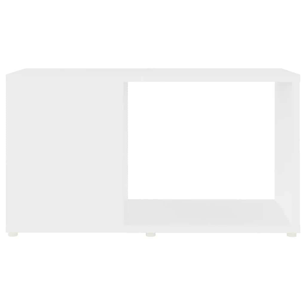 vidaXL Meuble TV blanc 60x24x32 cm Aggloméré