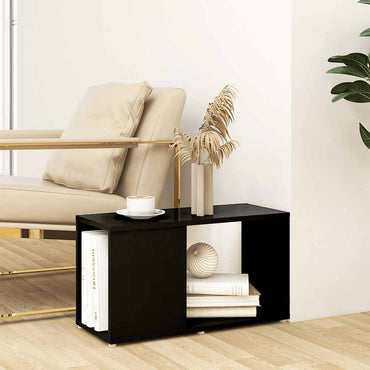 vidaXL Meuble TV Noir 60x24x32 cm Bois d'ingénierie