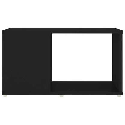 vidaXL Meuble TV Noir 60x24x32 cm Bois d'ingénierie