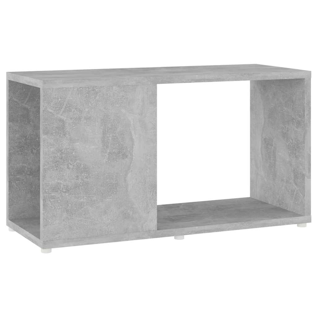 vidaXL Meuble TV Gris béton 60x24x32 cm Bois d'ingénierie