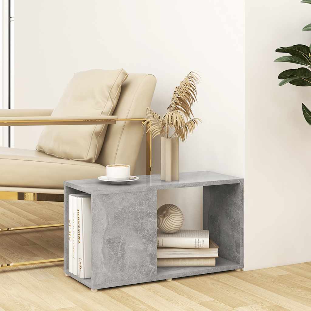 vidaXL Meuble TV Gris béton 60x24x32 cm Bois d'ingénierie