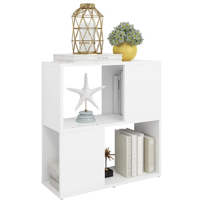 vidaXL Bibliothèque blanc 60x24x63 cm Aggloméré