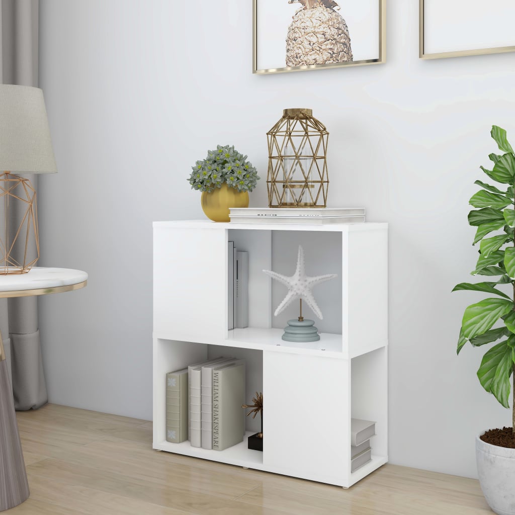 vidaXL Bibliothèque blanc 60x24x63 cm Aggloméré