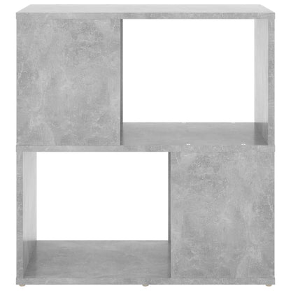 vidaXL Bücherregal Betongrau 60x24x63 cm Holzwerkstoff