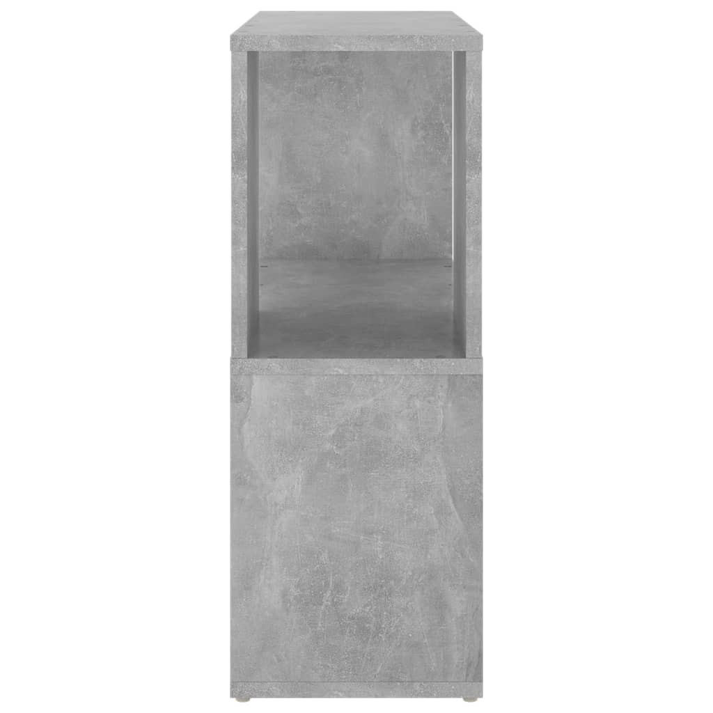 vidaXL Bücherregal Betongrau 60x24x63 cm Holzwerkstoff