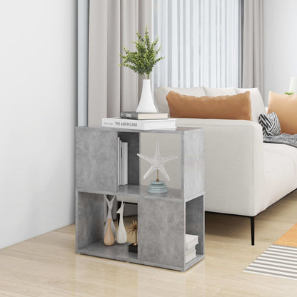 vidaXL Bücherregal Betongrau 60x24x63 cm Holzwerkstoff