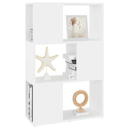 vidaXL Bibliothèque Séparateur de pièce Blanc 60x24x94 cm Aggloméré
