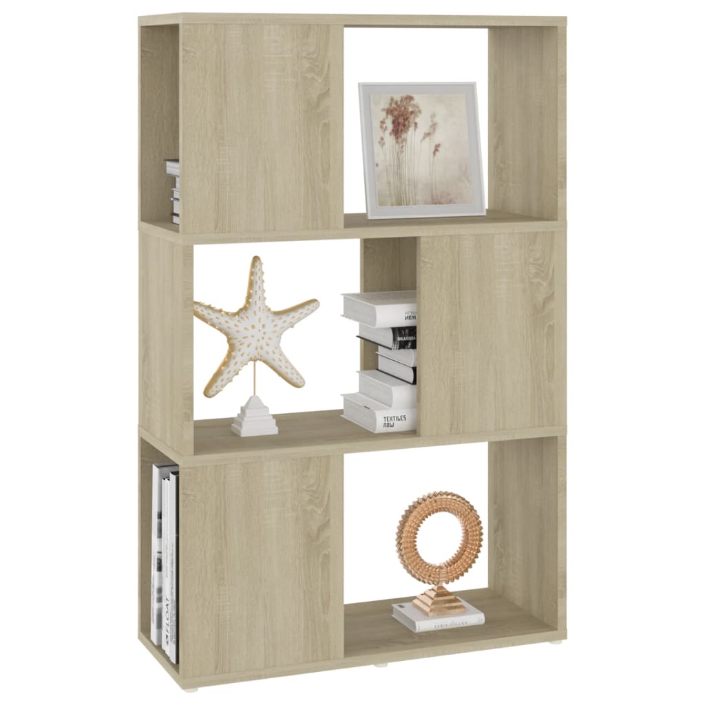 vidaXL Bibliothèque/Séparateur de pièce Chêne Sonoma 60x24x94 cm Bois d'ingénierie