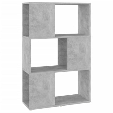 vidaXL Bibliothèque/Séparateur de pièce Gris béton 60x24x94 cm Bois d'ingénierie