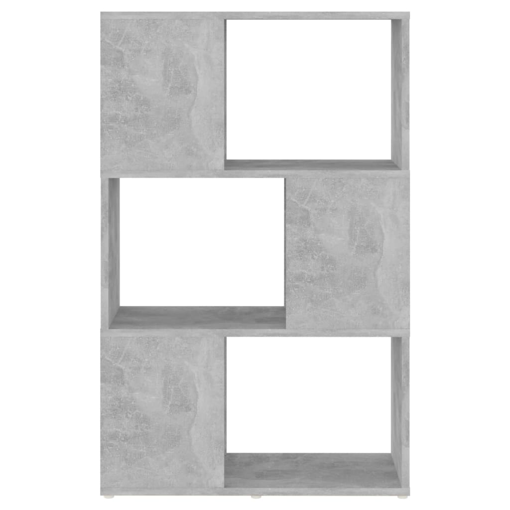 vidaXL Bibliothèque/Séparateur de pièce Gris béton 60x24x94 cm Bois d'ingénierie