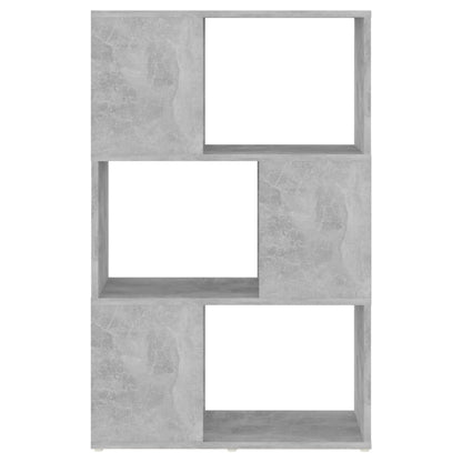 vidaXL Bibliothèque/Séparateur de pièce Gris béton 60x24x94 cm Bois d'ingénierie