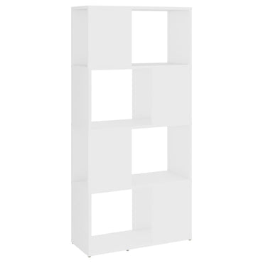 vidaXL Étagère à livres/séparateur de pièce blanc 60x24x124,5cm en bois d'ingénierie