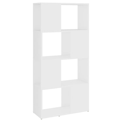 vidaXL Étagère à livres/séparateur de pièce blanc 60x24x124,5cm en bois d'ingénierie