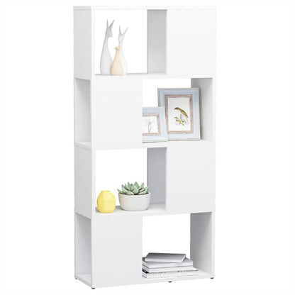 vidaXL Étagère à livres/séparateur de pièce blanc 60x24x124,5cm en bois d'ingénierie