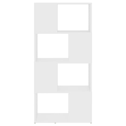 vidaXL Étagère à livres/séparateur de pièce blanc 60x24x124,5cm en bois d'ingénierie
