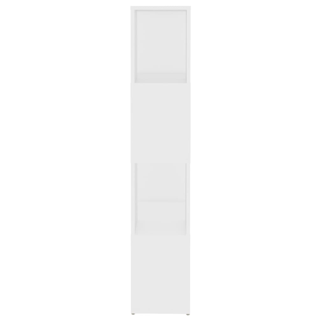 vidaXL Étagère à livres/séparateur de pièce blanc 60x24x124,5cm en bois d'ingénierie