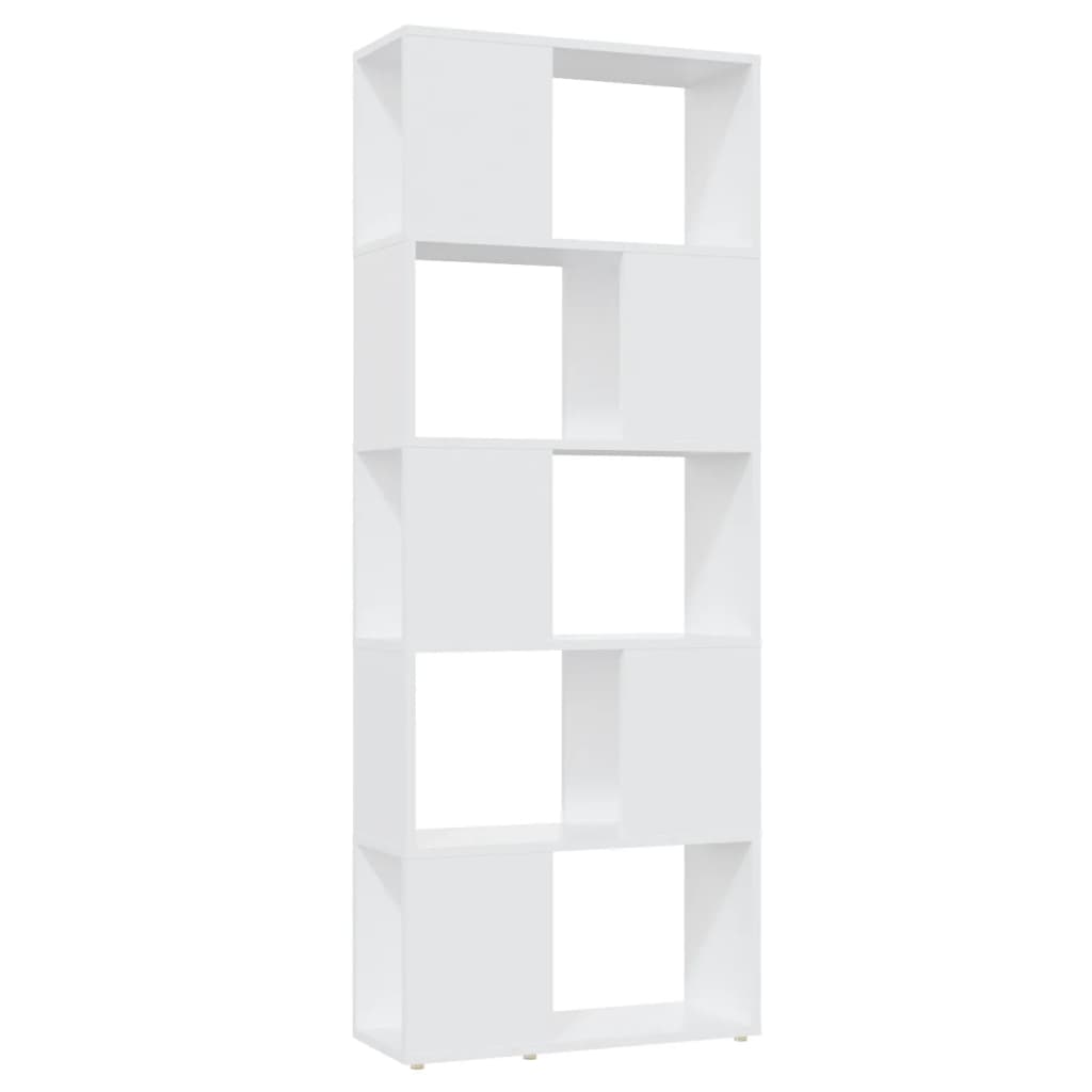 vidaXL Bibliothèque Meuble de séparation Blanc 60x24x155 cm Bois d'ingénierie