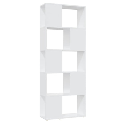 vidaXL Bibliothèque Meuble de séparation Blanc 60x24x155 cm Bois d'ingénierie