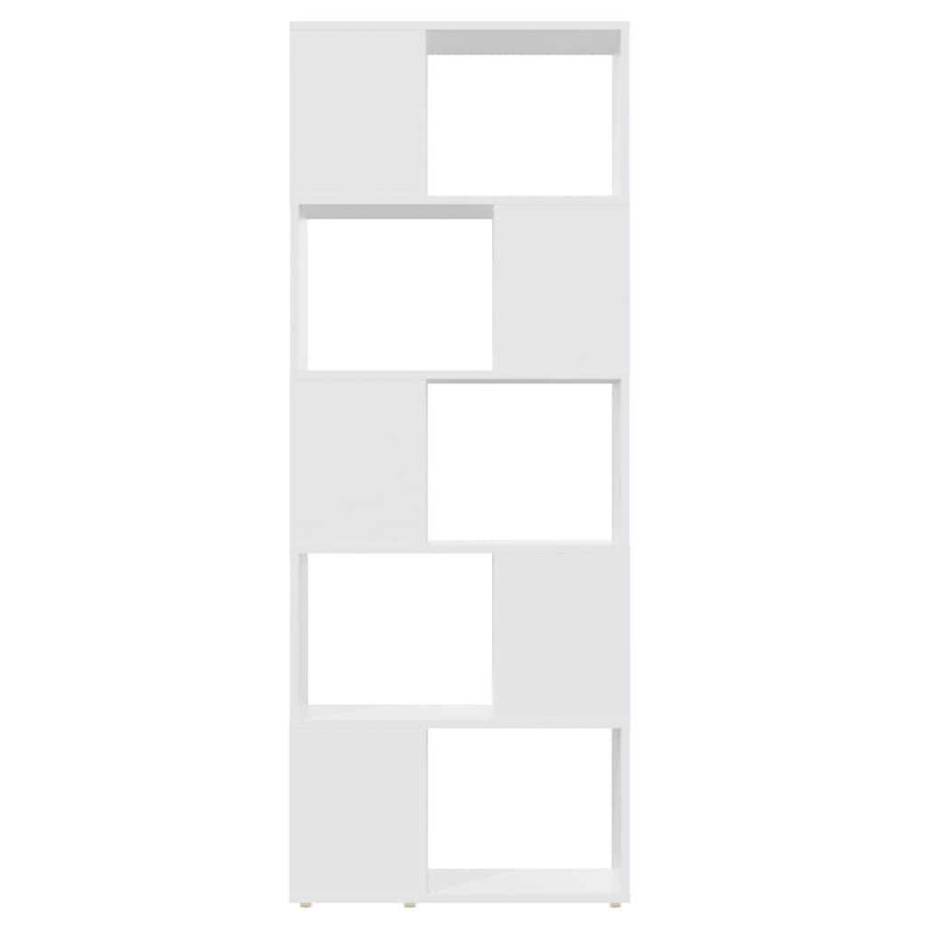 vidaXL Bibliothèque Meuble de séparation Blanc 60x24x155 cm Bois d'ingénierie