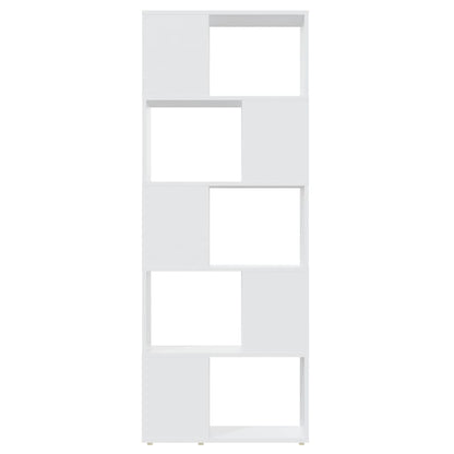 vidaXL Bibliothèque Meuble de séparation Blanc 60x24x155 cm Bois d'ingénierie