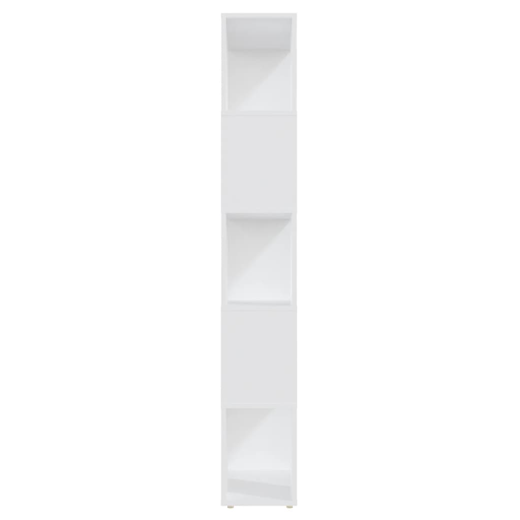 vidaXL Bibliothèque Meuble de séparation Blanc 60x24x155 cm Bois d'ingénierie