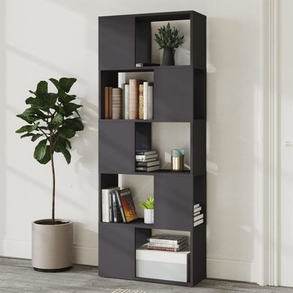 vidaXL Bibliothèque/Séparateur de pièce Gris 60x24x155 cm Bois d'ingénierie