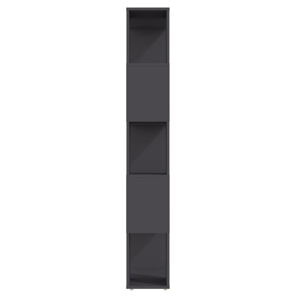 vidaXL Bibliothèque/Séparateur de pièce Gris 60x24x155 cm Bois d'ingénierie