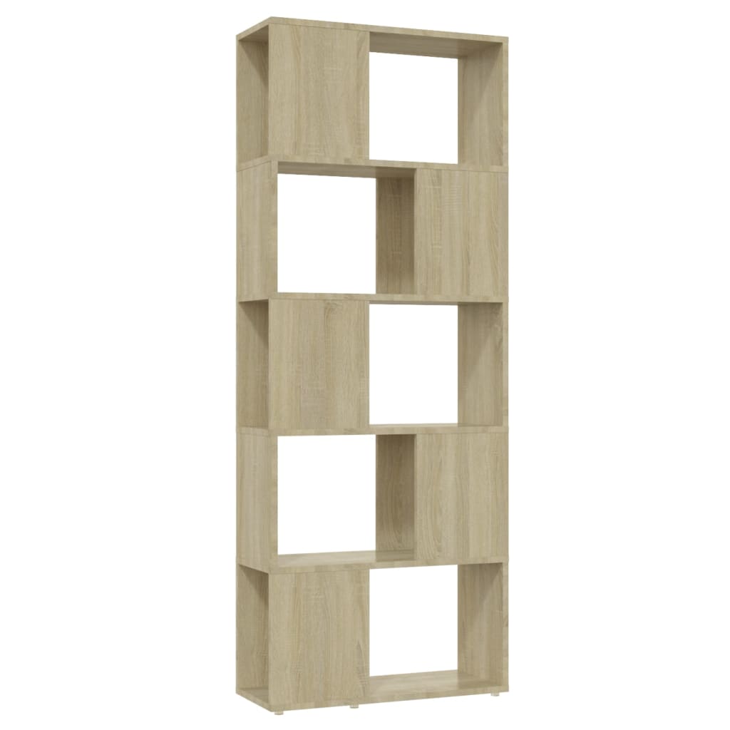 vidaXL Bibliothèque/Meuble de séparation Chêne Sonoma 60x24x155 cm