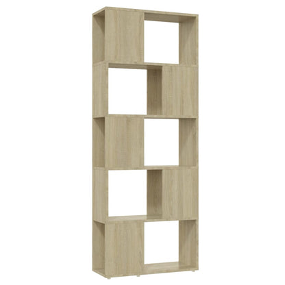 vidaXL Bibliothèque/Meuble de séparation Chêne Sonoma 60x24x155 cm