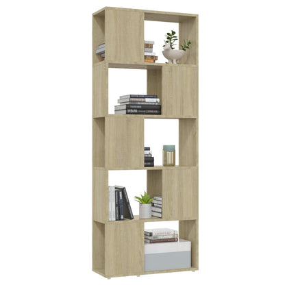 vidaXL Bibliothèque/Meuble de séparation Chêne Sonoma 60x24x155 cm