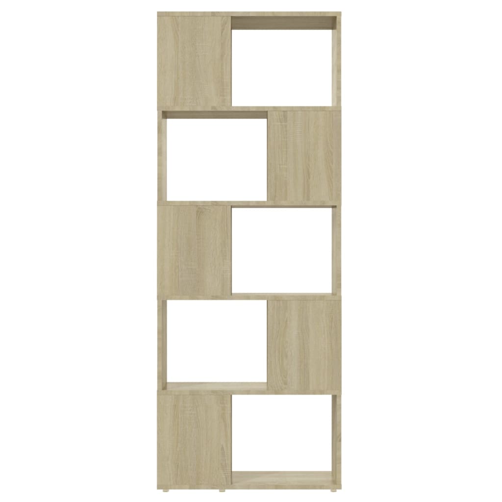 vidaXL Bibliothèque/Meuble de séparation Chêne Sonoma 60x24x155 cm