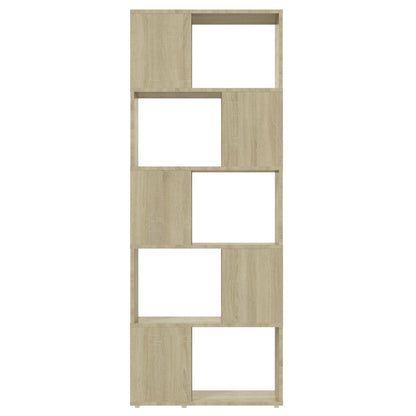 vidaXL Bibliothèque/Meuble de séparation Chêne Sonoma 60x24x155 cm