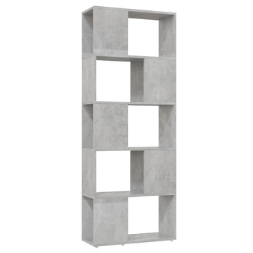 vidaXL Étagère à livres/séparateur de pièce gris béton 60x24x155 cm