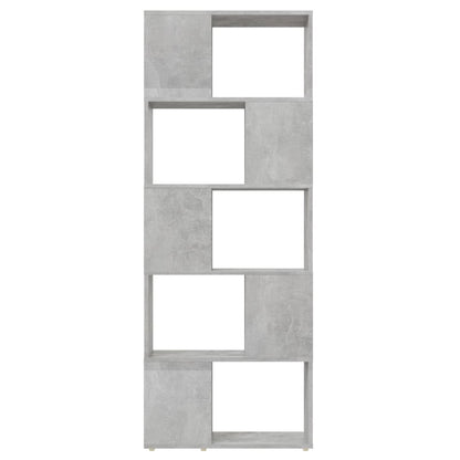 vidaXL Étagère à livres/séparateur de pièce gris béton 60x24x155 cm