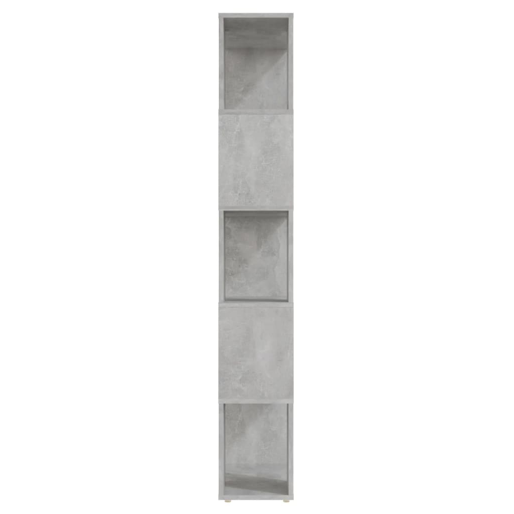 vidaXL Étagère à livres/séparateur de pièce gris béton 60x24x155 cm