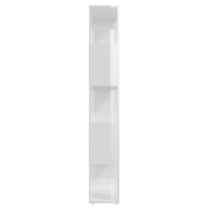vidaXL Bibliothèque cloison blanc brillant 60x24x155 cm
