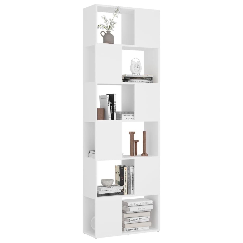 vidaXL Étagère séparateur de pièce blanc 60x24x186 cm
