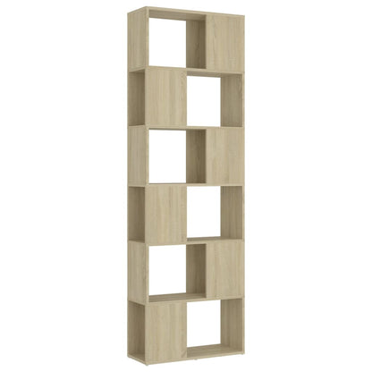 vidaXL Bibliothèque étagère séparateur de pièce chêne sonoma 60x24x186 cm aggloméré