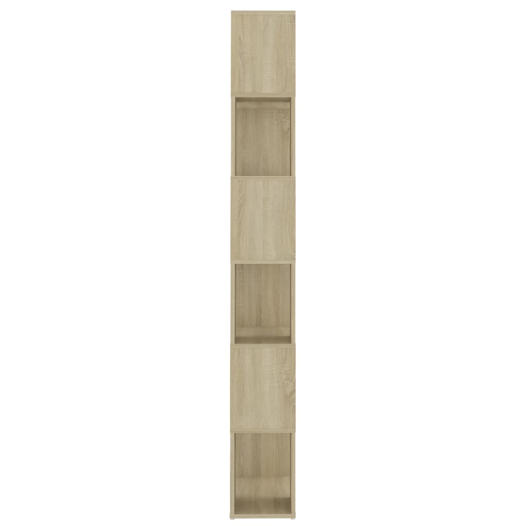 vidaXL Bibliothèque étagère séparateur de pièce chêne sonoma 60x24x186 cm aggloméré