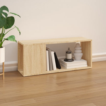 vidaXL Meuble TV chêne Sonoma 80x24x32 cm Aggloméré