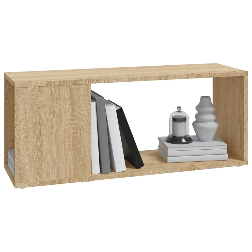 vidaXL Meuble TV chêne Sonoma 80x24x32 cm Aggloméré